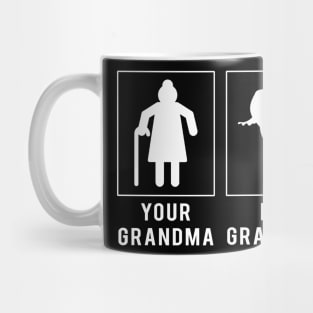 ice skating your grandma my grandma tee for your grandson granddaughter Mug